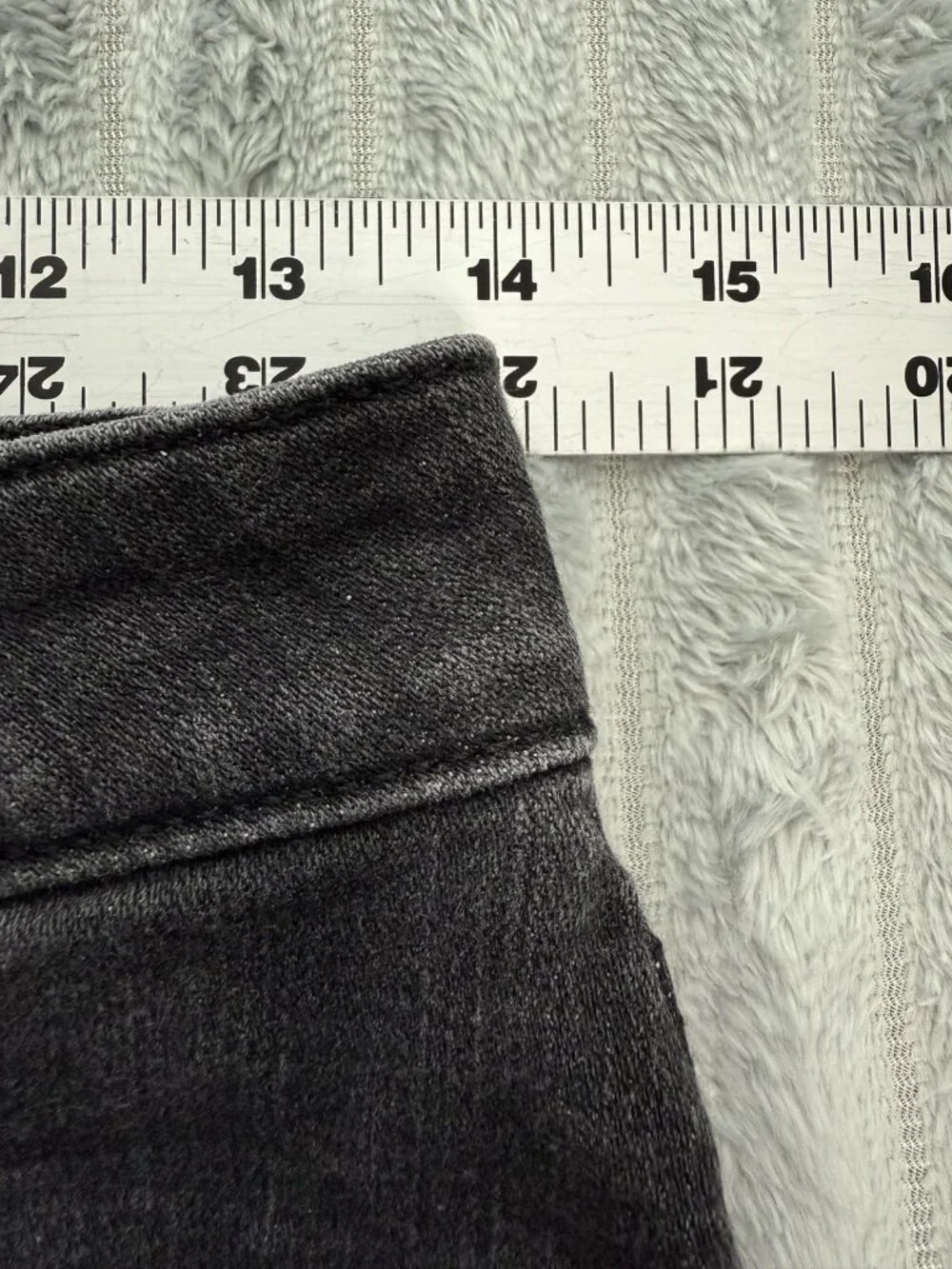 Arizona Full Front Zip Denim Mini Skirt Juniors 5 Black Wash Raw Hem Stretch Y2K